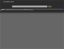 Tablet Screenshot of nenedir.com
